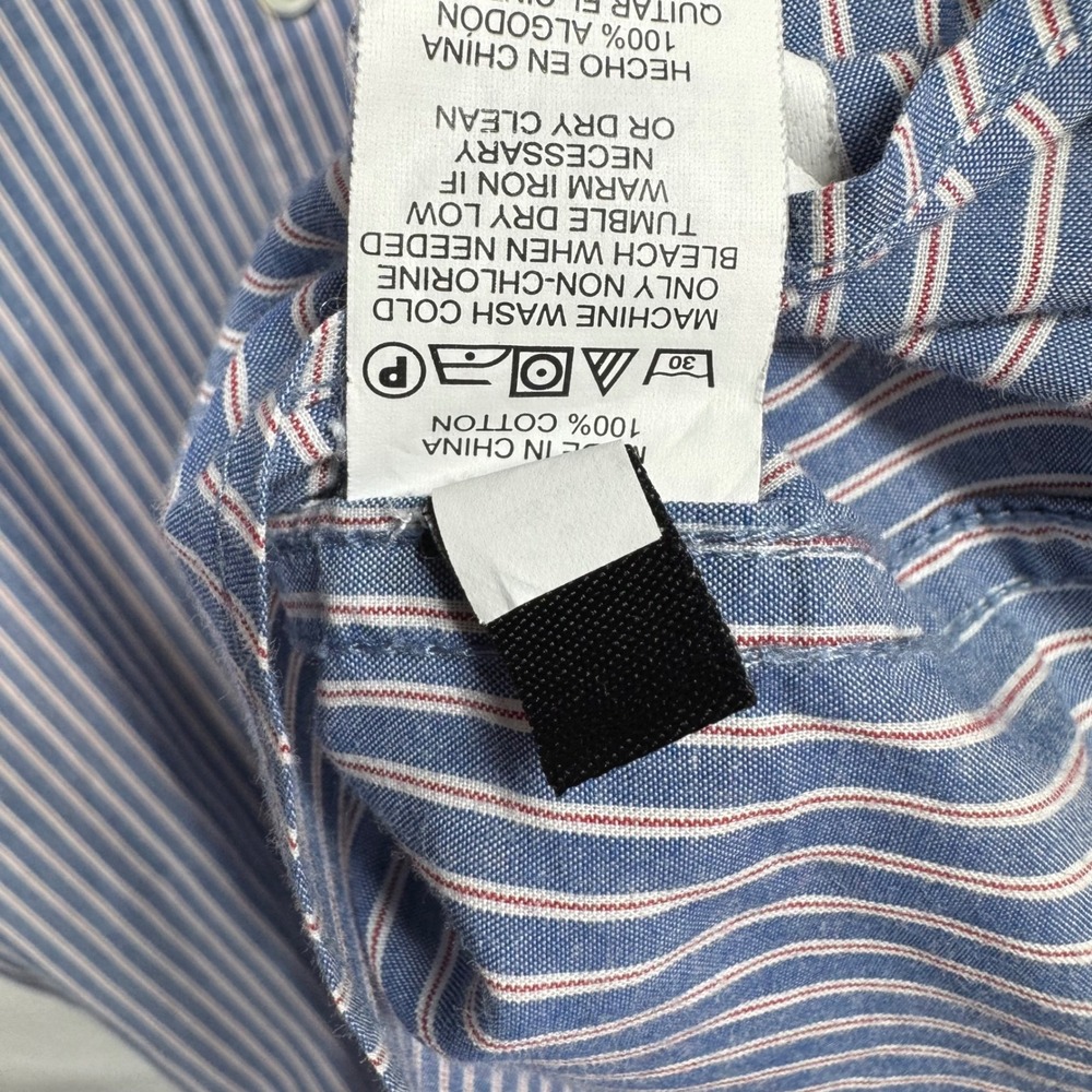 JACK SPADE Mens Blue Stripe‎ Button Down Shirt XXL Bleecker Street New York - Picture 7 of 11